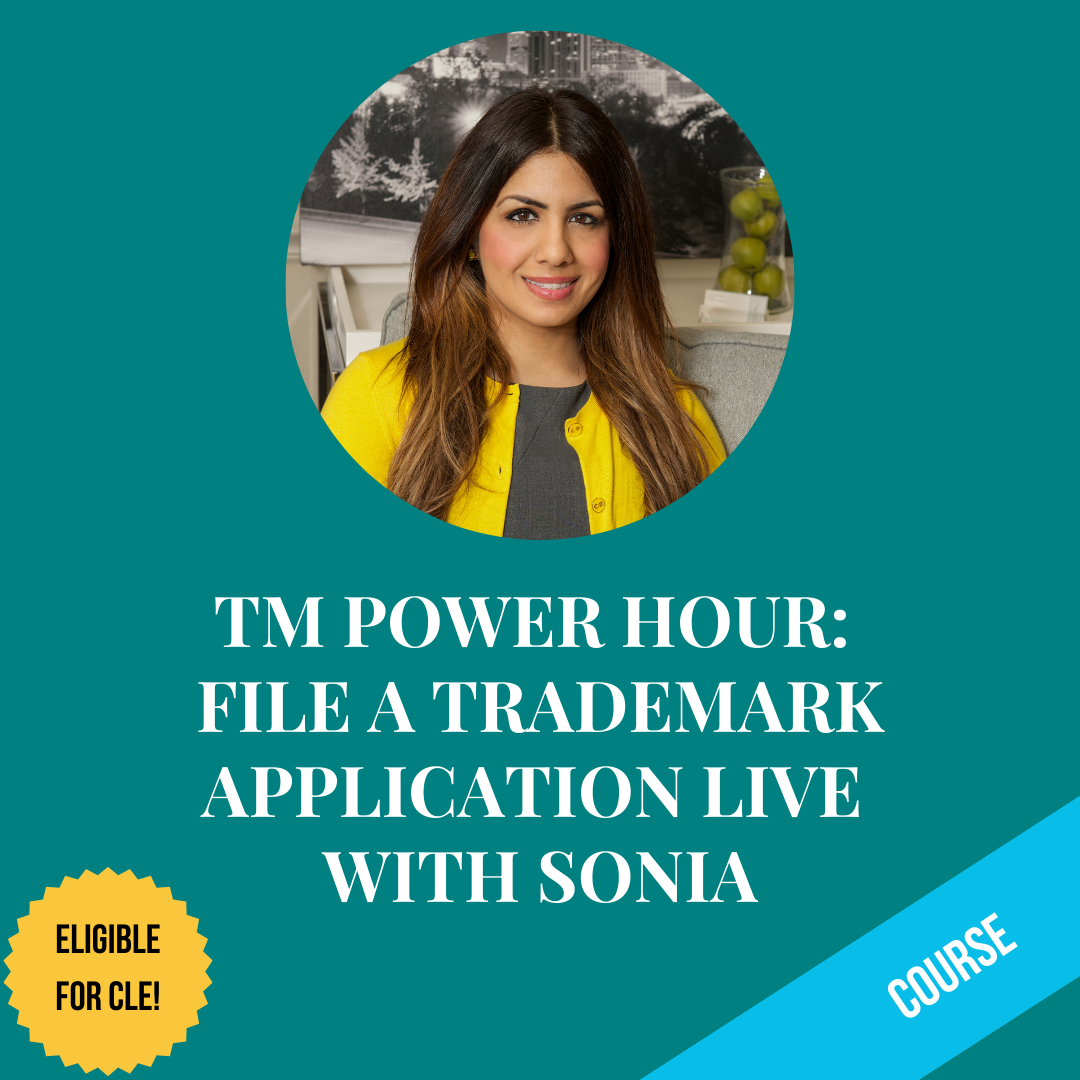 TM Power Hour: File a Trademark Application LIVE with Sonia